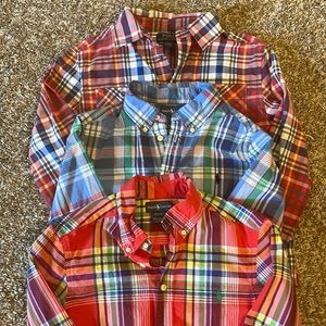 Three Polo by Ralph Lauren long sleeve shirts